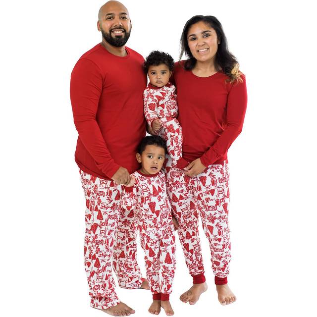 Burt's Bees Baby Unisex Baby Kids 2-Piece Family Jammies Matching Holiday Organic Cotton Pajamas  Woodland Winter  10 Years