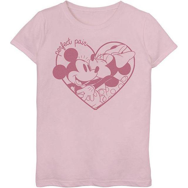 Disney flickor Perfect Par-t-shirt, Ljusrosa, XL