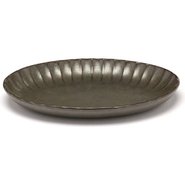 Serax Inku oval serveringsskål M 15,4x22 cm Green - Grön