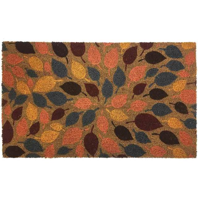 Likewise Rugs & Matting Gainsborough ECO Rubber Backed Leaves Doormat - Natural