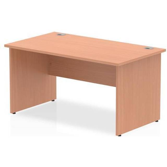 Impulse Panel End 1400 Rectangle Desk Beech - I000372