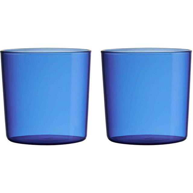 Design Letters Design Letters Kids Eco drinking glass 2-pack Blue