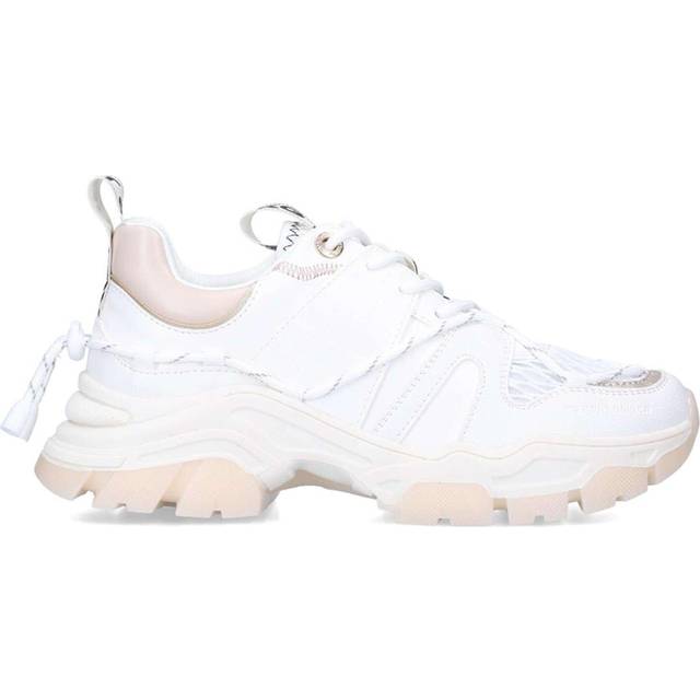 KG Kurt Geiger Womens Liza Quilt Sneakers - White - Size UK 3