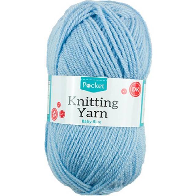 50g Knitting / Crochet Yarns 15 Beautiful Colours To Choose White Fushia Sparkle Mixed &amp; Needles/Baby Blue