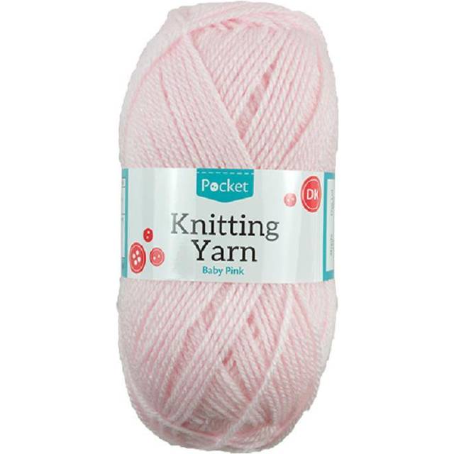 50g Knitting / Crochet Yarns 15 Beautiful Colours To Choose White Fushia Sparkle Mixed &amp; Needles/Baby Pink