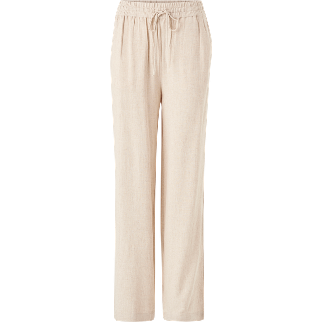 SELECTED FEMME Dam Slfviva-gulia Hw Long Linnebyxa Noos byxor, Sandskal, 38