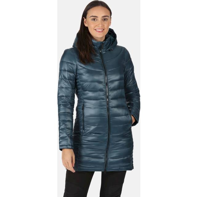 (8, Reflective Lake) Regatta Womens Andel III Lightweight Insulated Parka Jacket