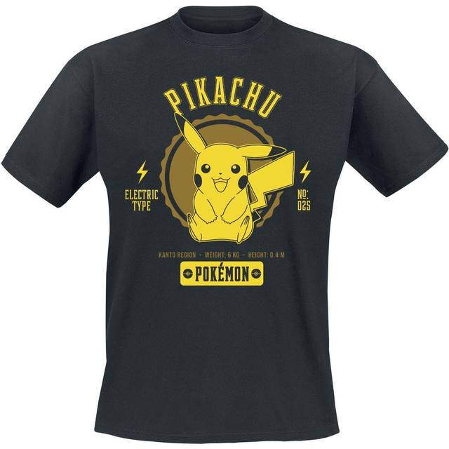 Pokémon - gaming T-shirt - Pikachu - S XL - för Herr - svart