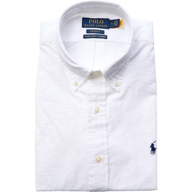 Polo Ralph Lauren Cotton-Seersucker Shirt - XL - White