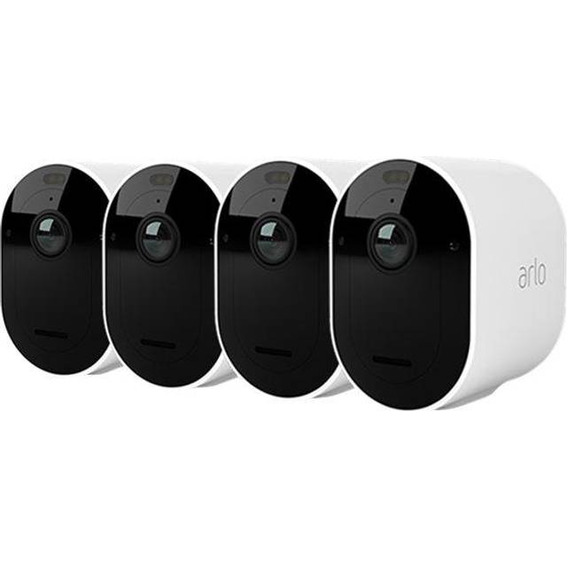 Arlo Pro 5 - Wire-Free Security Camera System - 4 Cameras - White