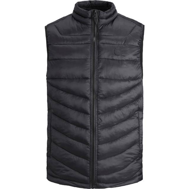 JACK & JONES Jjehero kroppsvärmare krage Noos quiltad väst, svart, S