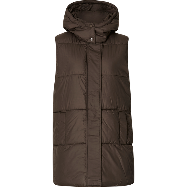 Only Damväst 15220376, Brun (mulch), XS