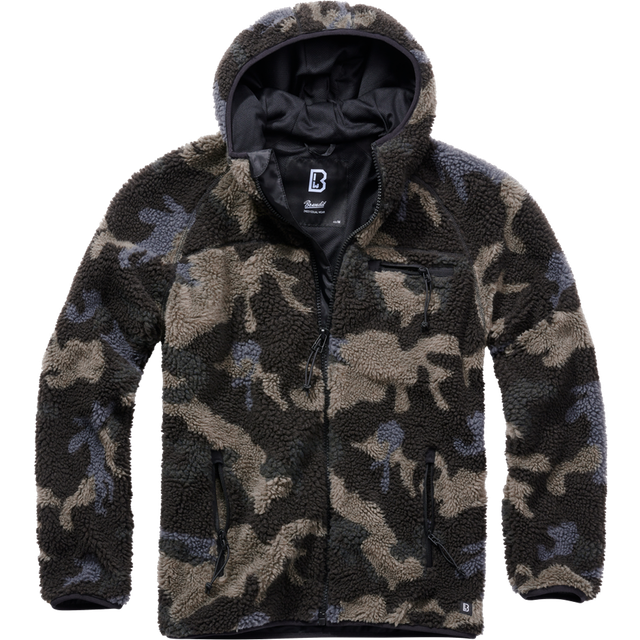Brandit Teddy Fleece Jacket Between-seasons Jacket dark camo - S