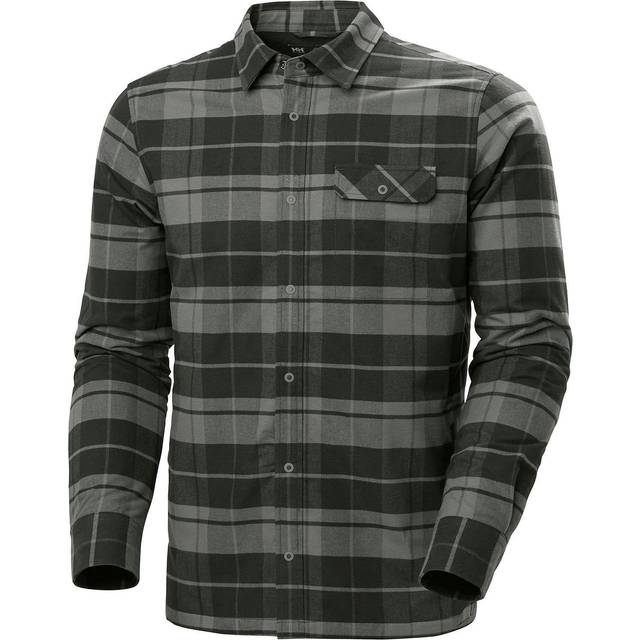 Helly Hansen Herr Lifaloft V&#xE4;rmande Flanelljacka Gr&#xE5; 2XL - Concrete Pl Gr&#xE5;