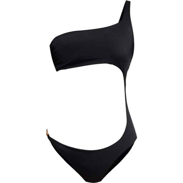 Cutout One Shoulder One Piece Swimsuit - Black (1 - 3 - 5)