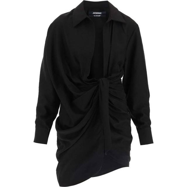 La Robe Bahia en viscose mélangée - Noir - 38
