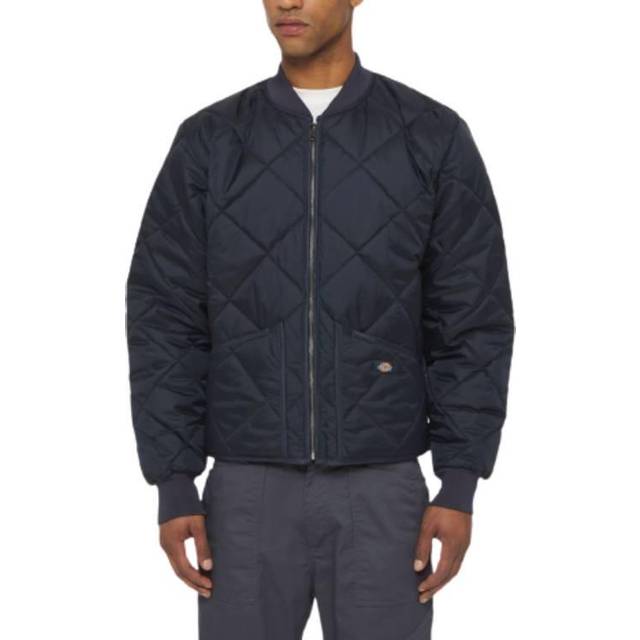 Dickies Diamond Quilted Nylon Jacket Dark Navy EU Size Sml
