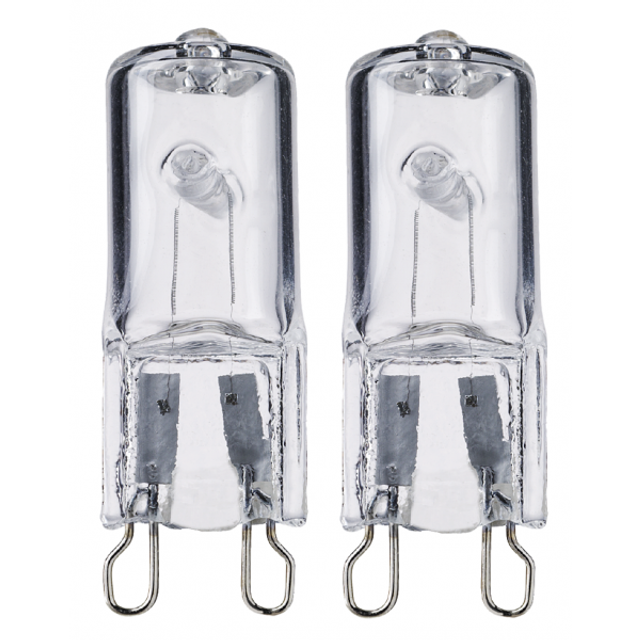 Unison G9 Halogenlampa 2-pack 28 W - Transparent