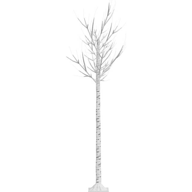 vidaXL Plastgran 180 LED 1,8 m pil varmvitt ljus inomhus/utomhus