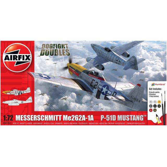 Messerschmitt Me262 & P-51D Mustang Dogfight Double