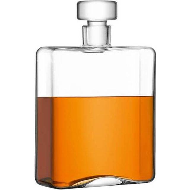 LSA Cask Whisky avlång karaff 1 L klar | 1 enhet | munblåst & handgjort glas | KC02