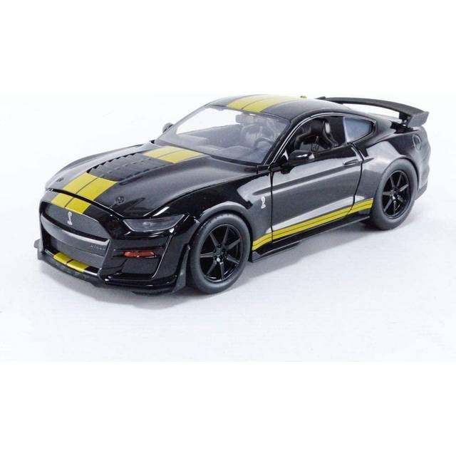 2020 Ford Mustang Shelby GT500 White with Blue Stripes &#34;Bigtime Muscle&#34; Series 1/24 Diecast Model Car by Jada