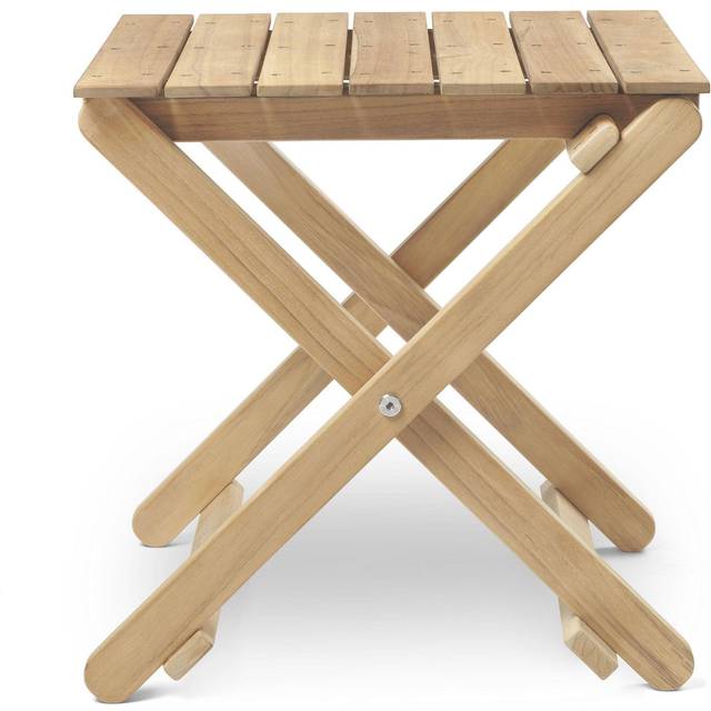 Carl Hansen - BM5868 Garden Side Table Foldable - Teak unbehandelt/BxHxT 45x45,2x45cm - untreated teak (45.2 x 45.0 x 45.0cm)
