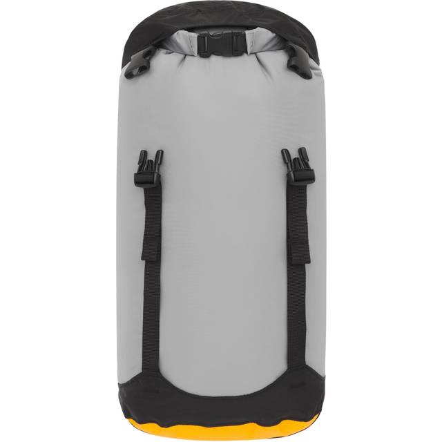 Sea to Summit – Evac Compression Dry Bag – prisbelönt torrväska – lätt – rullstängning – återvunnet tyg – vandring och paddel sport, Highrise Grey, Small