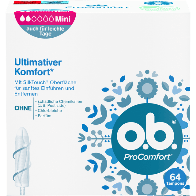 O.B. ProComfort Mini Tampons - 64 pcs
