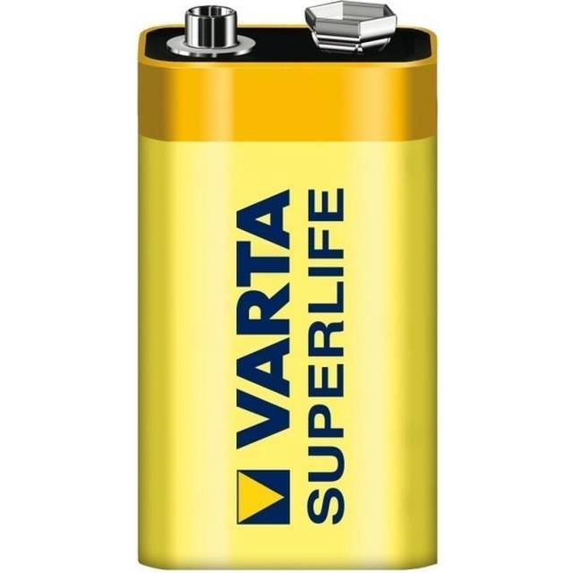 Varta 9v super heavy duty battery zinc - 6lr61 pp3 lr22 mn1604 hr9v r9 e-block