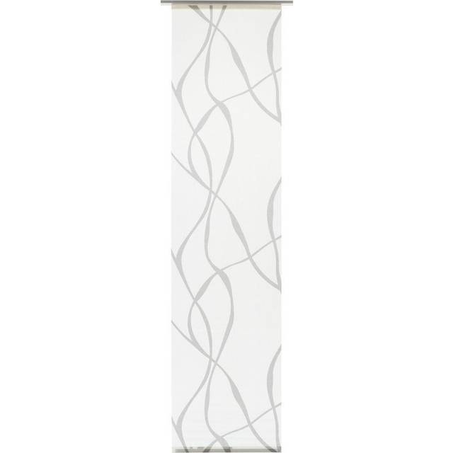 GARDINIA panelgardin tvättbart tyg 121 Wave vit/grå 60 x 245 cm