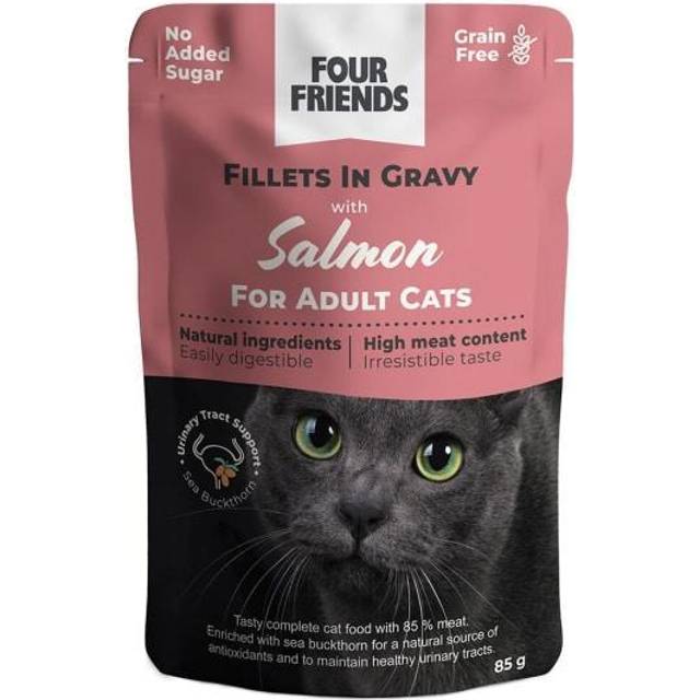 FourFriends Cat Adult Salmon in Gravy Pouch