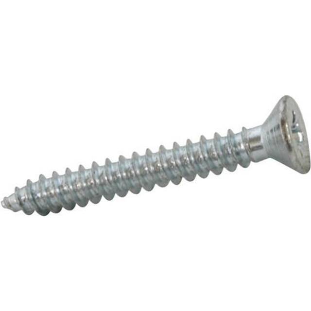 Unbranded Self Tapping Countersunk Pozi Screw 1/2" x 6 (200 Pack) in Silver Plastic