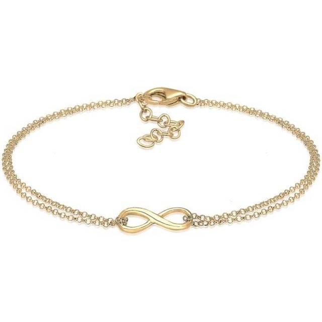 Elli armband kvinnor oändlighetssymbol trend i 925 sterlingsilver, 18, Sterlingsilver