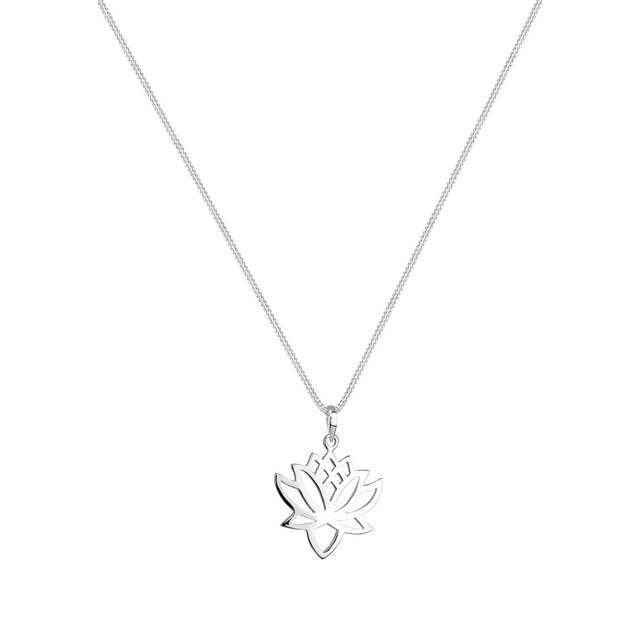 Elli halsband blomma talisman 925 sterlingsilver, 450, Silver