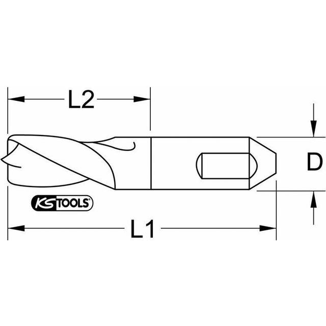 HSSE spot weld milling cutter 8mm