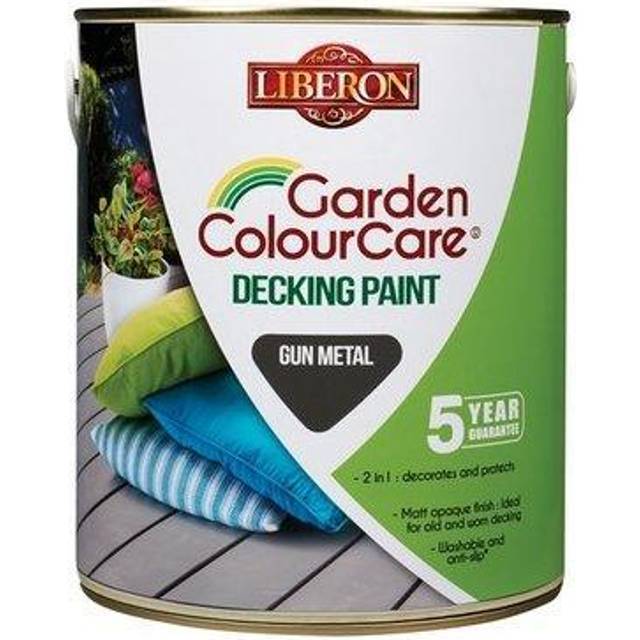 Extreme Garden Decking Paint - Gun Metal - 2.5 Litres - Liberon