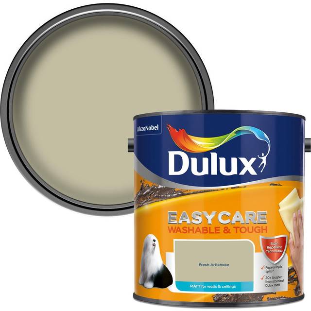 Dulux Easycare Washable & Tough Matt Emulsion Paint - Fresh Artichoke - 2.5L