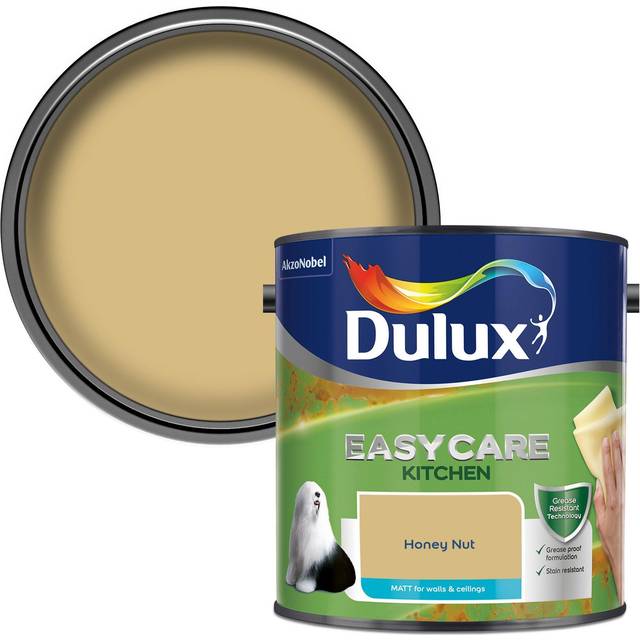 Dulux Easycare Kitchen Honey Nut Matt Paint 2.5L - Yellow