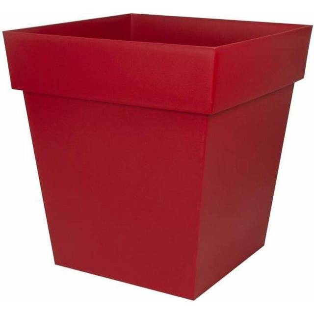 Plant pot EDA Tuscan Red Squared Ø 50 cm
