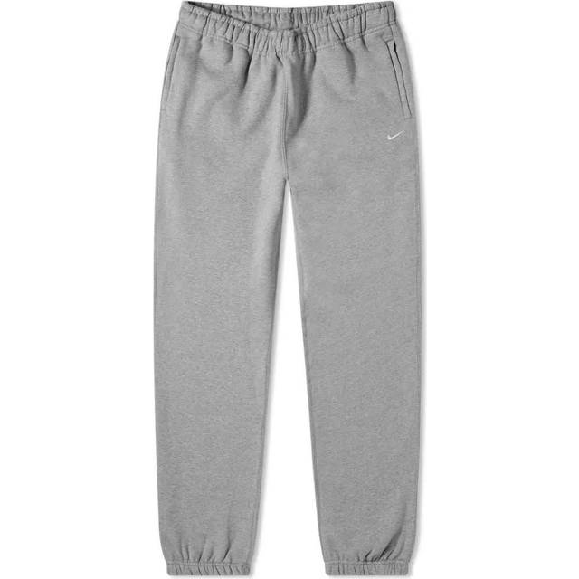Pants NikeLab Women's Fleece Pants Dk Grey Heather/ White XL (XL)