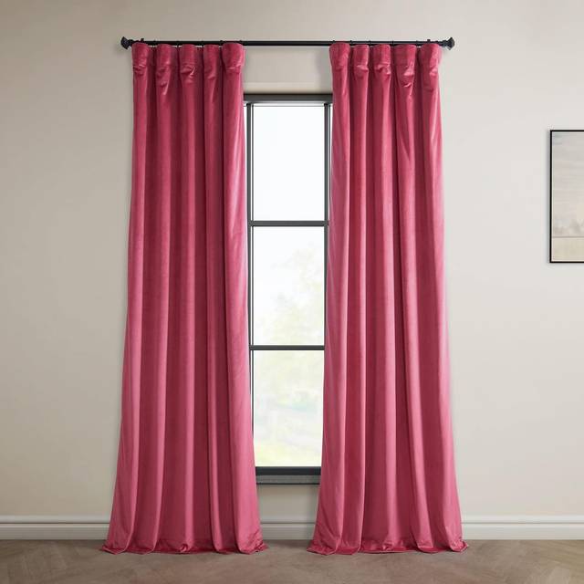 HPD Half Price Drapes Heritage Plush Velvet curtains for Bedroom  Livi