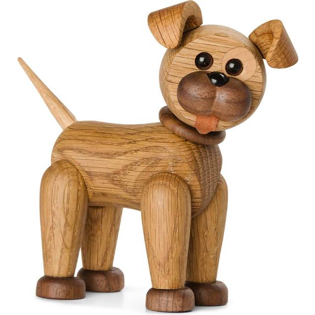 Spring Copenhagen - Happy Dog Träfigur 13,5 Cm -