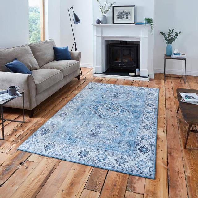 Topaz Think Topaz G4705 Light Blue 120cm x 170cm Rectangle - Blue