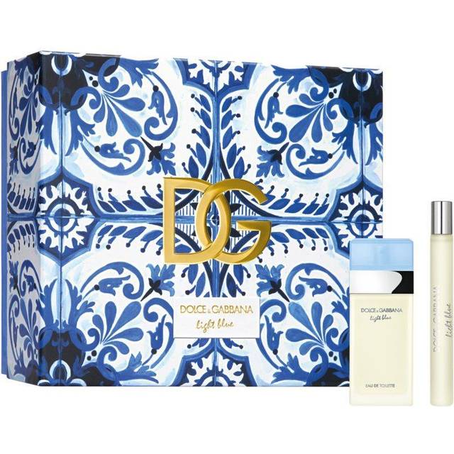 Dolce & Gabbana Light Blue Eau De Toilette Women's Perfume Gift Set Spray 25ml With 10ml Eau De Toilette