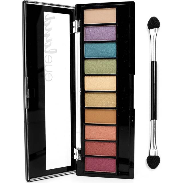 Eyeland Vibes, Escape to the Tropics, 10 Count Eyeshadow Palette, 5 Curated Palettes, Seductive Nudes to Vibrant Hues, Complimentary Shades, Day and