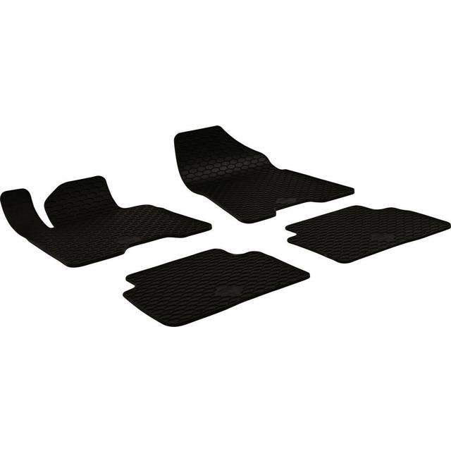 WALSER Set med golvmatta 50773 gummi fram och bak 4 svart KIA: Sportage IV, HYUNDAI: Tucson