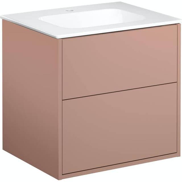 Gustavsberg Artic Kommod peach, 60 cm, med tvättställ