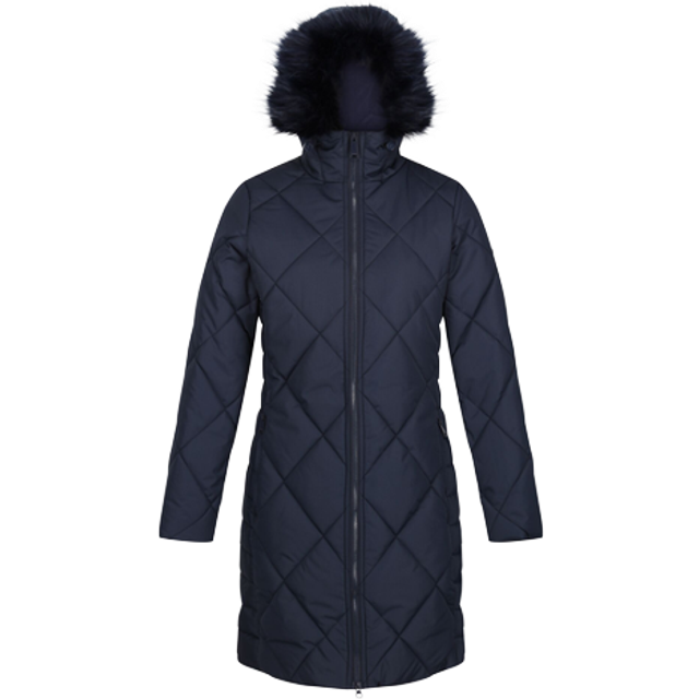 Regatta Womens Fritha II Long Length Padded Coat - Navy - Size 8 UK