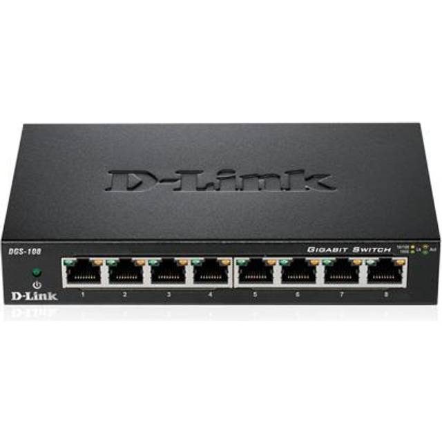 D-Link DGS-108 8 Port Gigabit Ethernet Switch